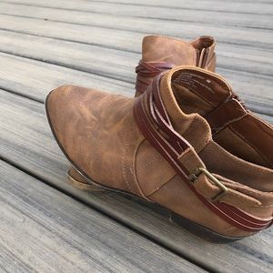Brown ankle boots